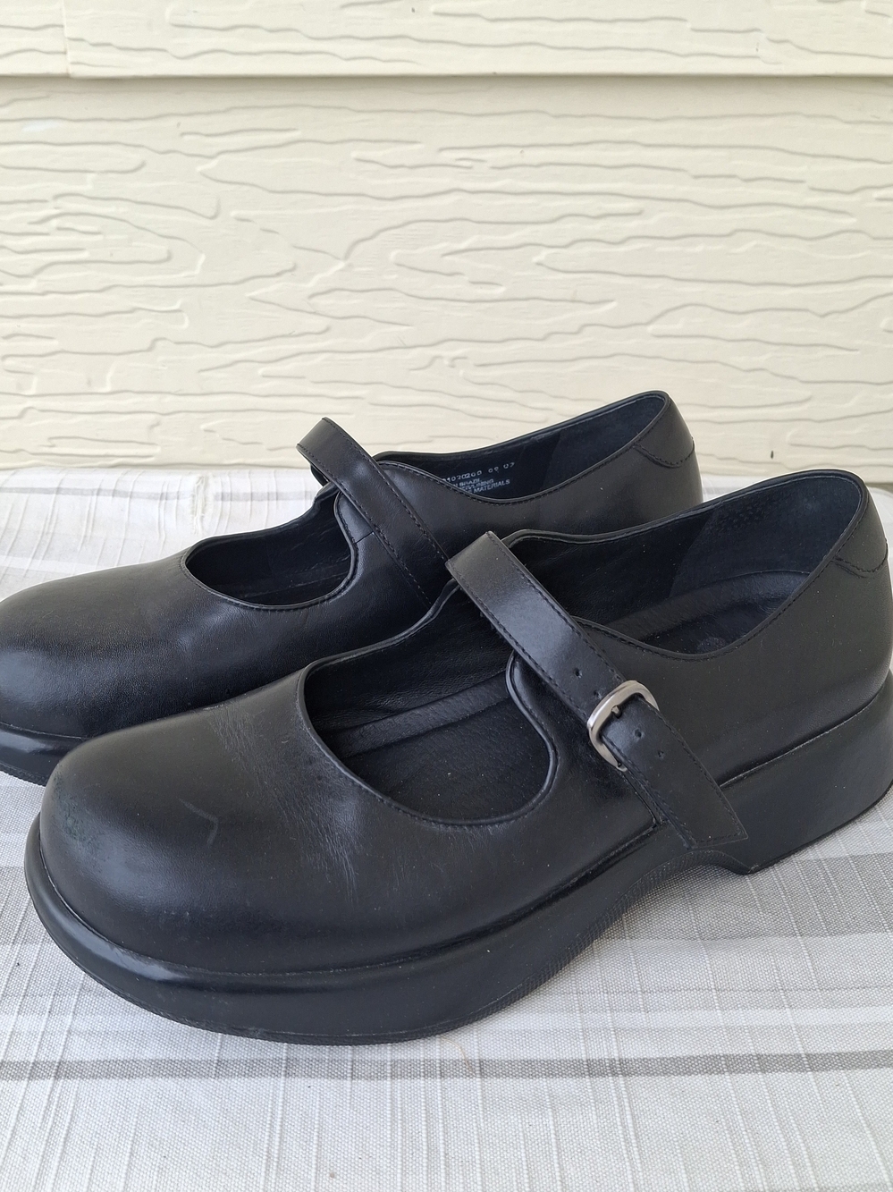 Dansko Black Mary Jane Platform Shoes - Women's Comfort Strap Sz 41/10.5
